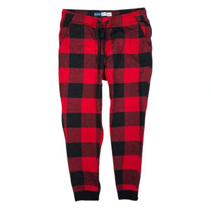 MJ257 Men’s Old Navy Buffalo Plaid Lumberjack Holiday Pajama Jogger Pants L Tall